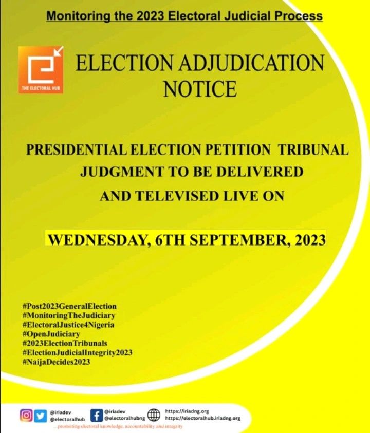 Election Adjudication Notice